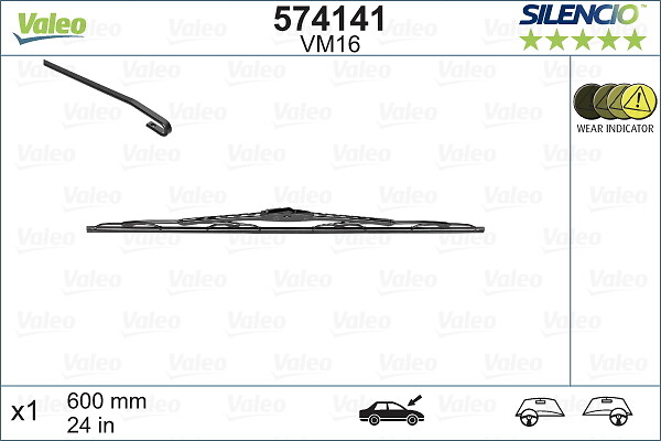 Lamela stergator VALEO 574141
